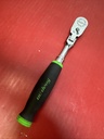 Snap-On fhf80a  3/8” drive flex head soft grip handle ratchet green used