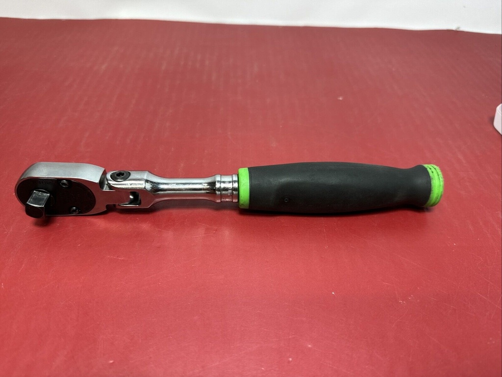 Snap-On fhf80a  3/8” drive flex head soft grip handle ratchet green #4