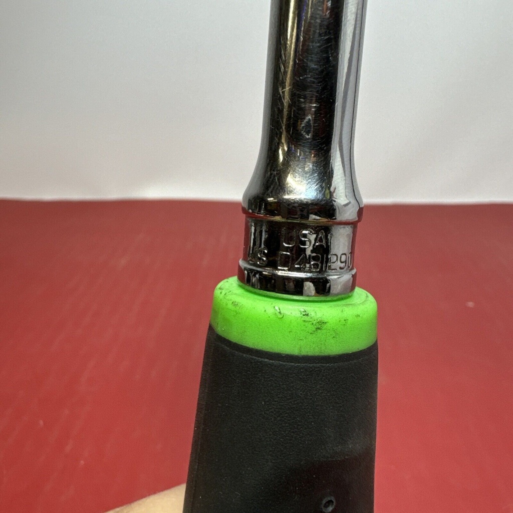 Snap-On fhf80a  3/8” drive flex head soft grip handle ratchet green #5