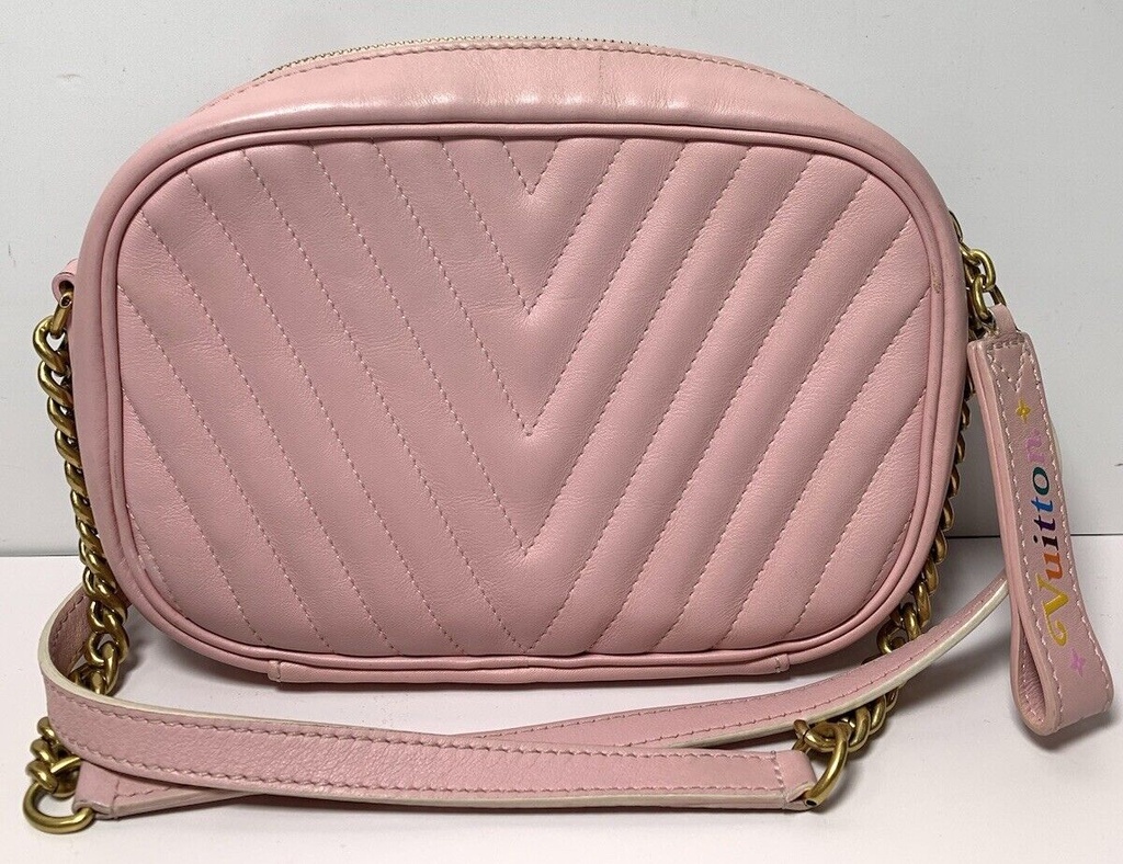 Louis Vuitton New Wave Camera Shoulder Bag Pink Quilted Leather #3