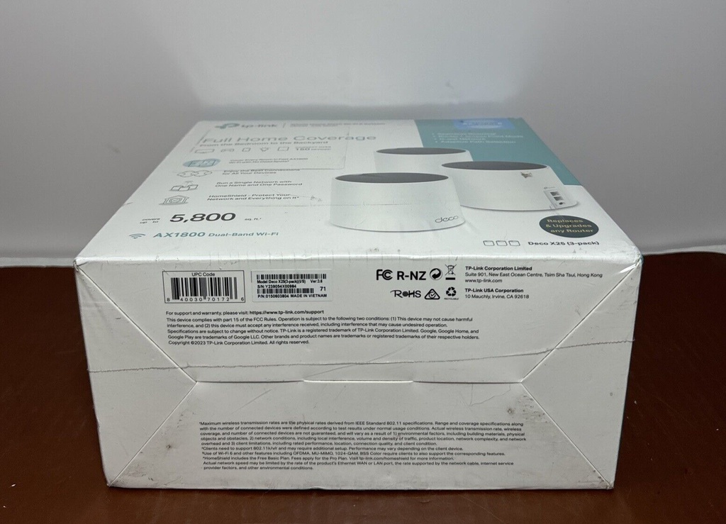 TP-Link Deco X25 AX1800 Dual-Band Whole Home Mesh Wi-Fi 6 (3-Pack) White NIB #4