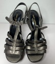 YSL Yves Saint Laurent Tribute Metallic T-Strap 105 Platform Pumps Shoes 39 used