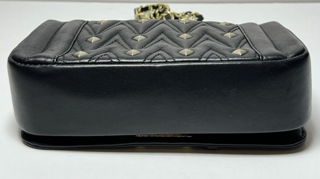 Valentino Chain Clutch Shoulder bag - Black leather - Gold Hardware #9