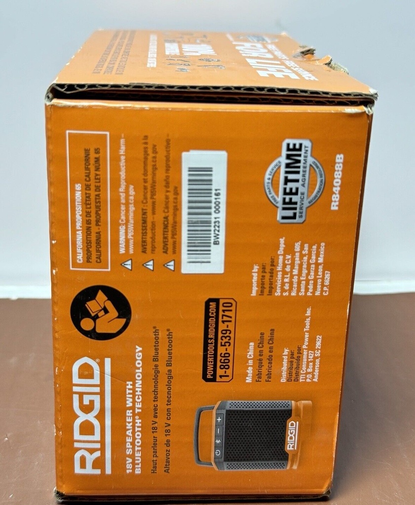 RIDGID 18V Bluetooth Speaker Premium Sound R84088B, 25 Hr Runtime #3