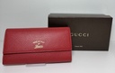 GUCCI Wallet Blossom Continental Leather 354496-2149 Red in Boston