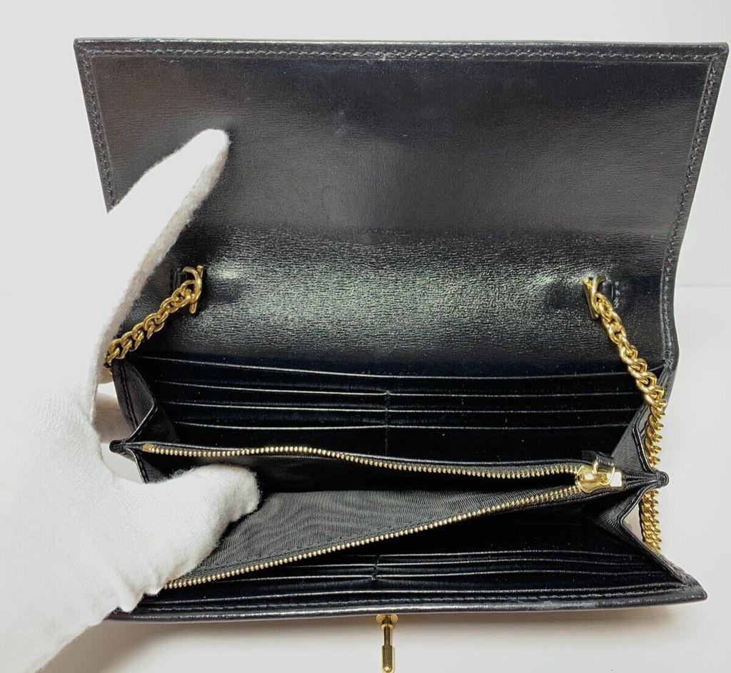 Gucci Jackie 1961 Wallet Black Calf Leather Crossbody Bag #6