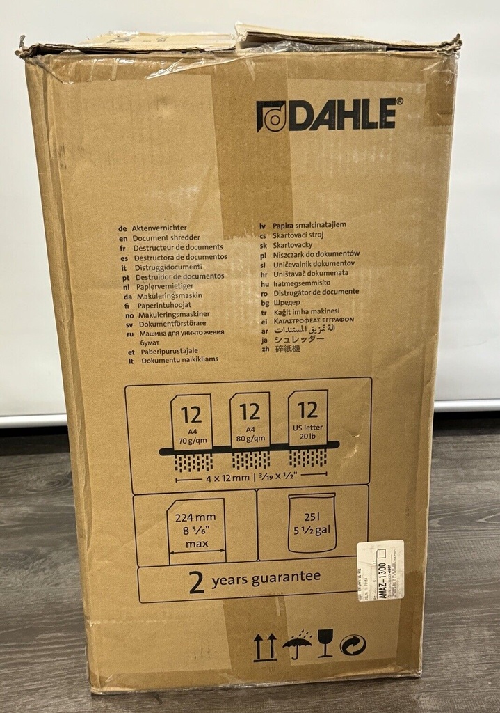 Dahle PaperSAFE PS 260 Paper Shredder, Oil Free, Jam Protection - 23260-16178 #4