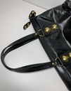 Gucci Black Leather Tote Handbag with gold Hardware – photo-1