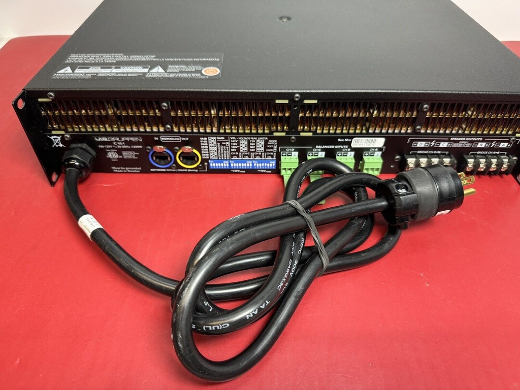 Lab Gruppen C 48:4 4-Channel Power Amplifier NomadLink Network Monitoring Tested #10