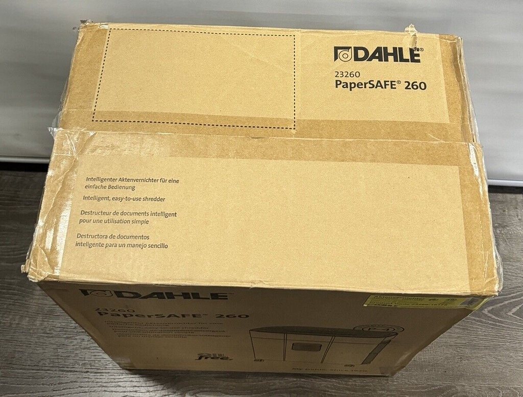 Dahle PaperSAFE PS 260 Paper Shredder, Oil Free, Jam Protection - 23260-16178 #1