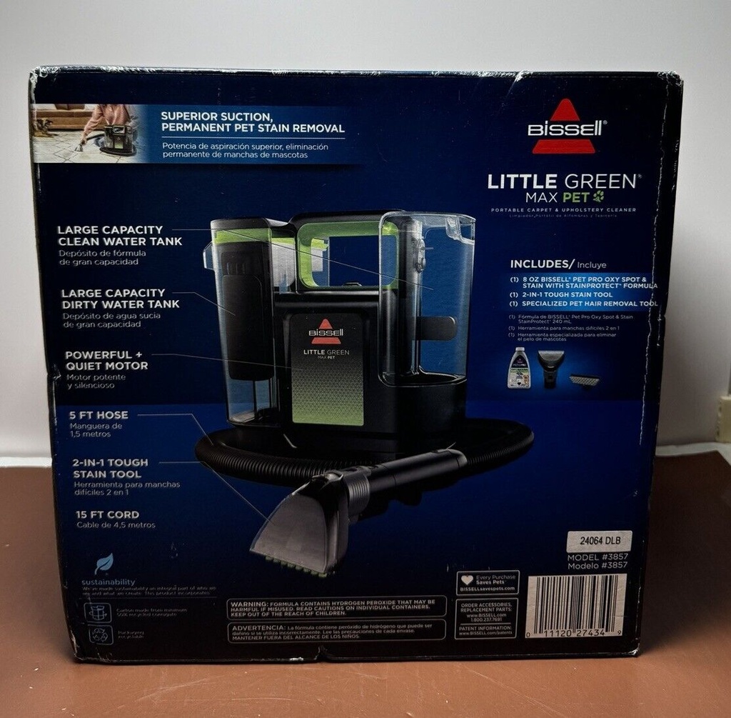 Brand New - BISSELL Little Green MultiClean Portable Deep Cleaner 3857 #2