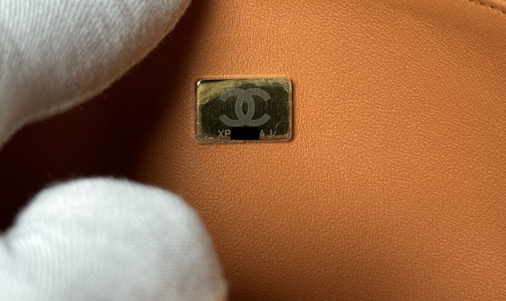 Chanel Orange Iridescent Medium Double Flap Bag #15