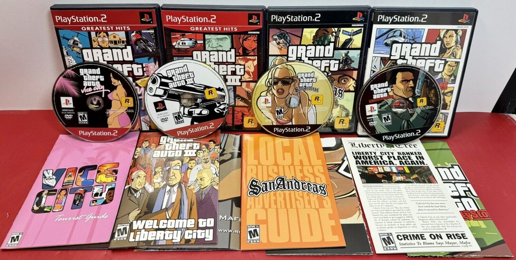 Grand Theft Auto: Vice City, GTA3, San Andreas, Liberty City 4 CIB Games #3