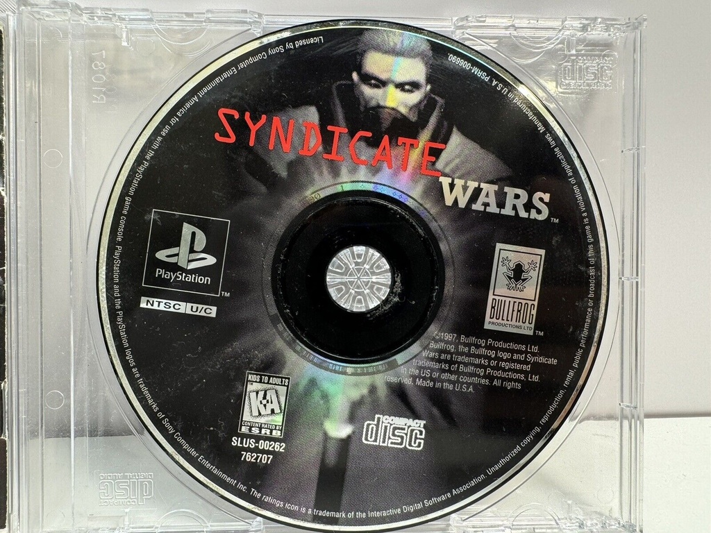 Syndicate Wars (1997) - Sony Playstation 1 PS1 PSX - W/ case and manual BLACK #3