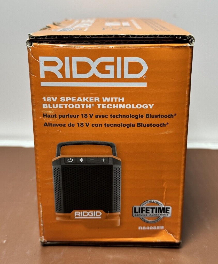 RIDGID 18V Bluetooth Speaker Premium Sound R84088B, 25 Hr Runtime #1