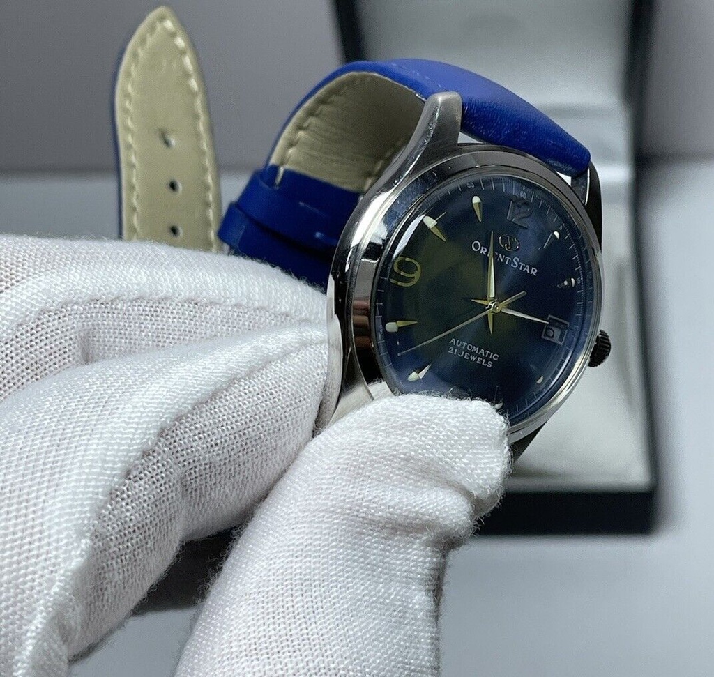 Orient Star Automatic 21 Jewels Blue Dial  Watch Japan 597302-70 #8