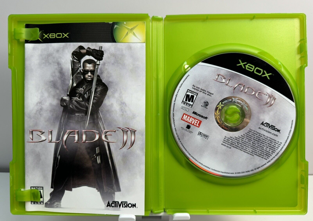 Blade II (Microsoft Xbox, 2002) Complete CIB W Reg. Card TESTED! #2