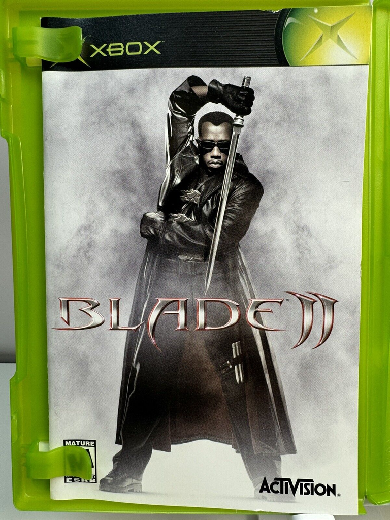 Blade II (Microsoft Xbox, 2002) Complete CIB W Reg. Card TESTED! #4