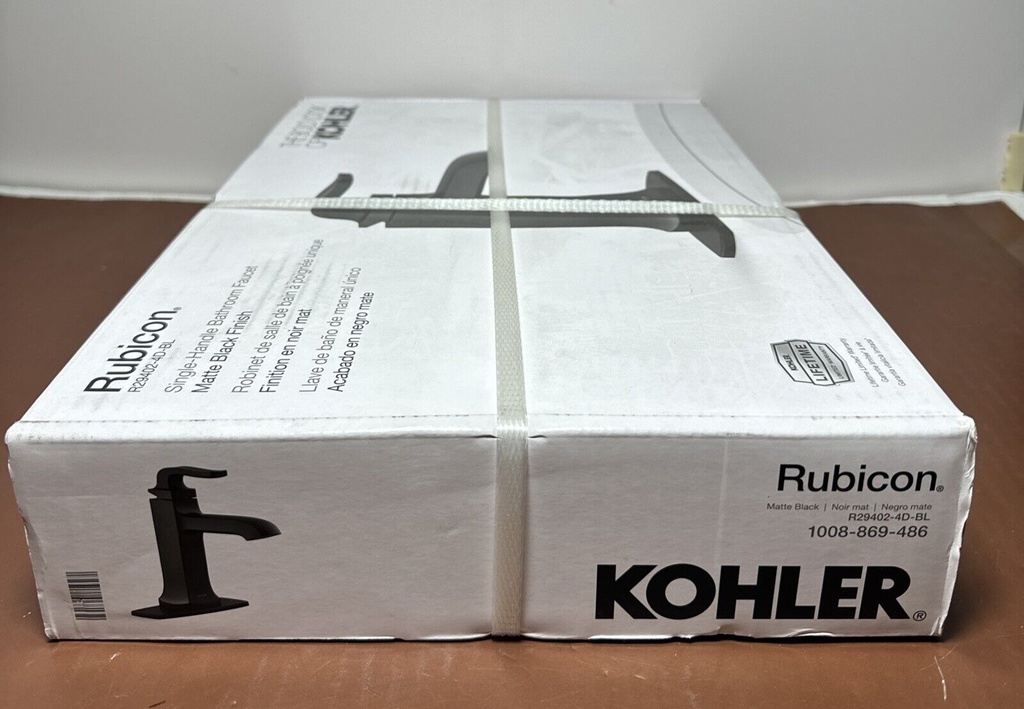 KOHLER Rubicon R29402-4D-BL Single Handle Bathroom Faucet Matte Black #2