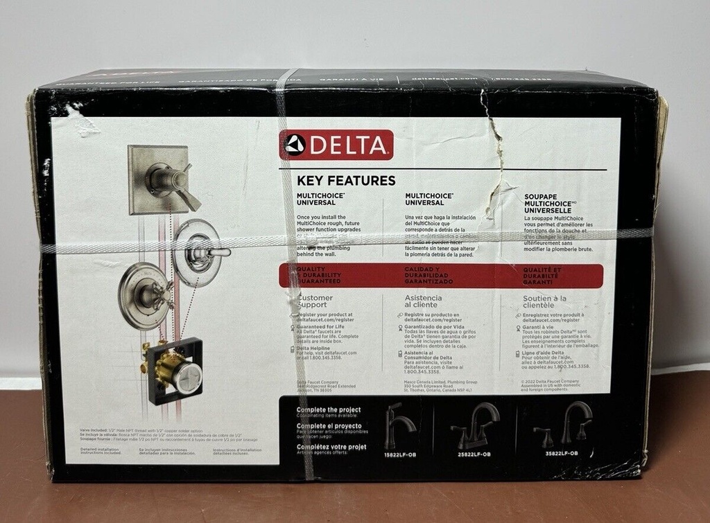 Brand New - Delta 144822-OB Faryn Tub & Shower Oil Rubbed Bronze Finished #1