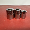 Snap On  3/8" Drive 18mm, 16mm, 12mm Metric 6 Point Shallow Sockets 3 x LOT buy