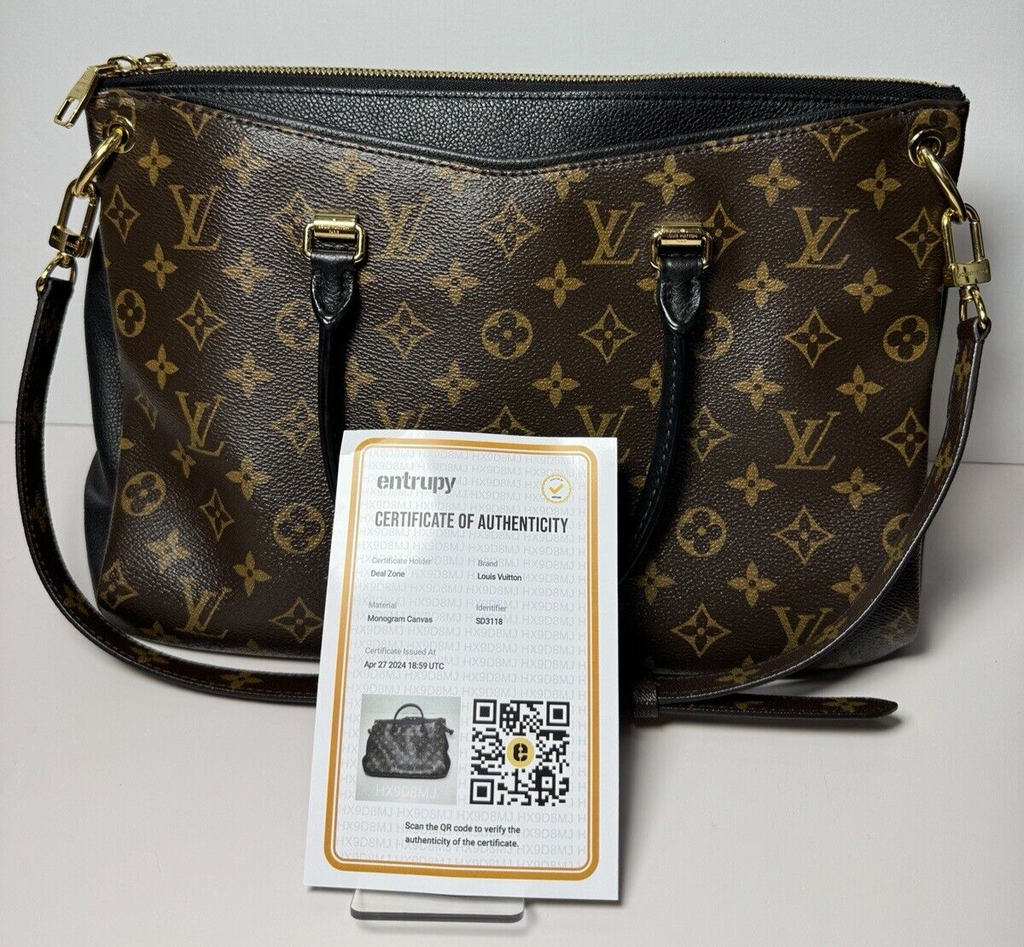 Louis Vuitton Monogram Canvas Black Pallas Handbag #13