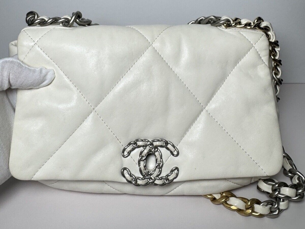 Chanel 19 Flap Bag Quilted Leather Medium - EK496NK5 #4