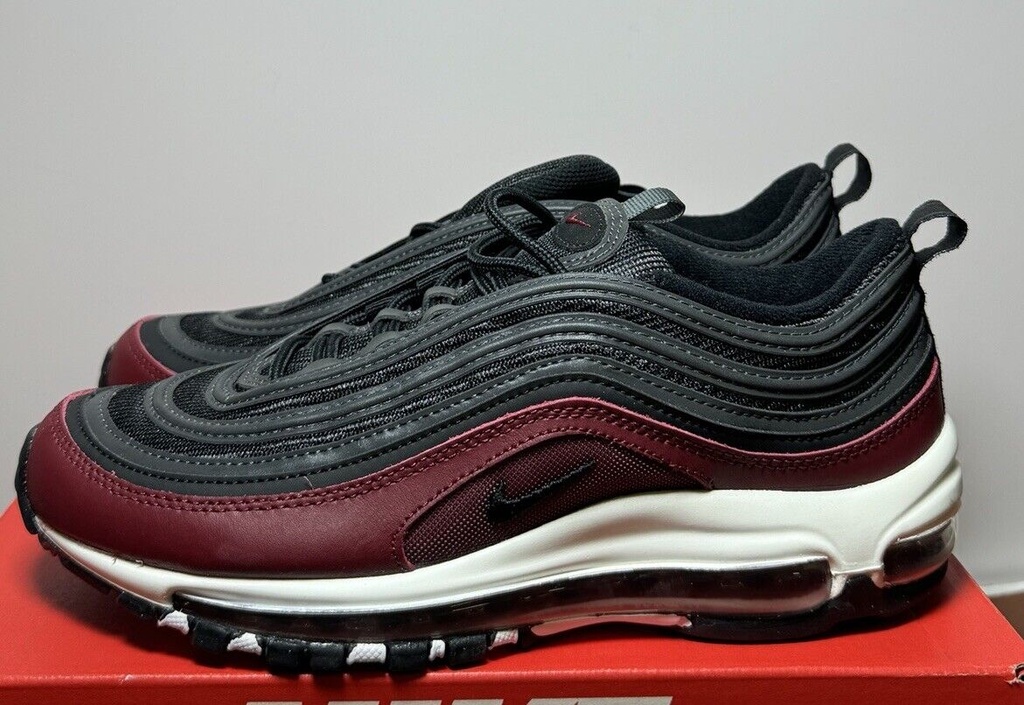 Nike Air Max 97 GS Sneakers Black/Red 921522-600 Youth's 7Y Size #2