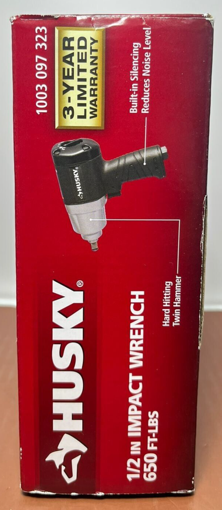 Husky 1003097323 1/2" Pneumatic 650 FT-LBS Impact Wrench  - Open Box #2