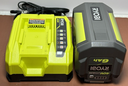 Ryobi Set 2x 40V 6.0 Ah Batteries & Rapid Charger OP406VNM Charger - New buy