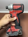 Milwaukee 2850-20 M18 Cordless Brushless 1/4" Impact Driver w/M18 2.0Battery price