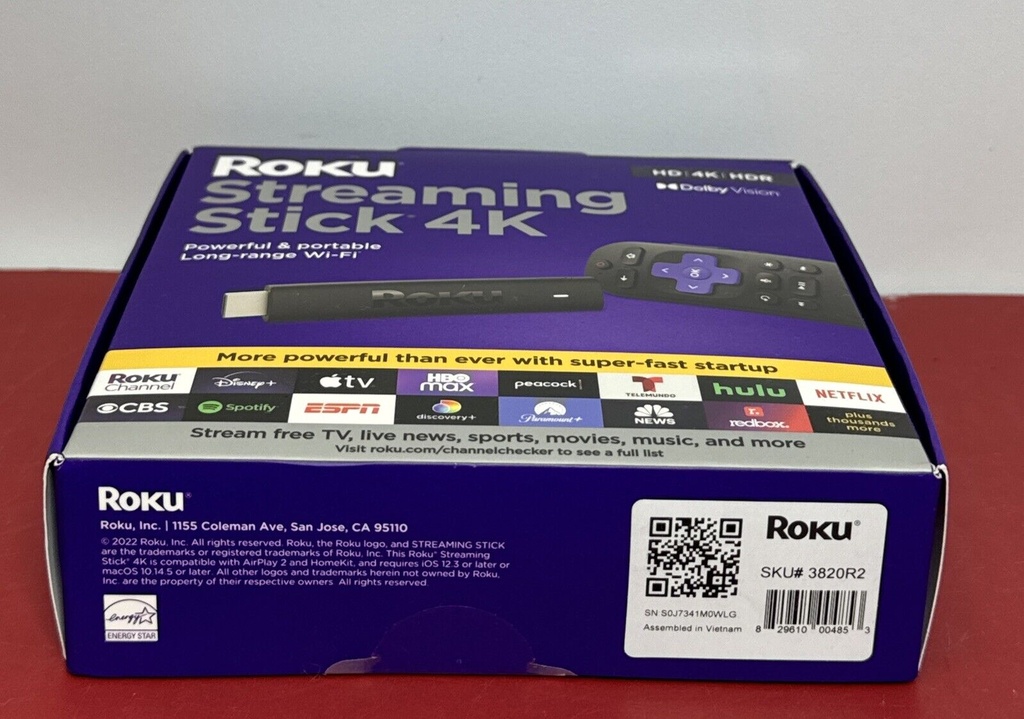 Roku Streaming Stick 4K/HDR/Dolby Roku Voice Remote and TV Controls #2