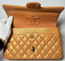 Chanel Orange Iridescent Medium Double Flap Bag – photo-4