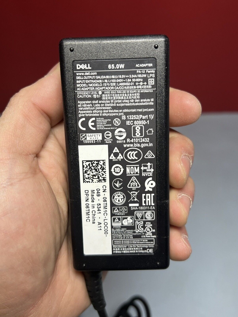 Original OEM Dell 65W 19.5V AC Adapter DA65NM111-00 HA65NS5-00 LA65NS2-01 #1