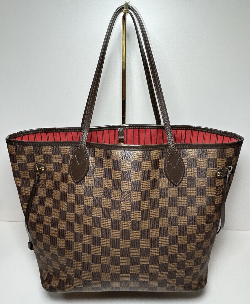 Louis Vuitton Damier Ebene Canvas Neverfull MM Shoulder Tote Bag N41358 #1