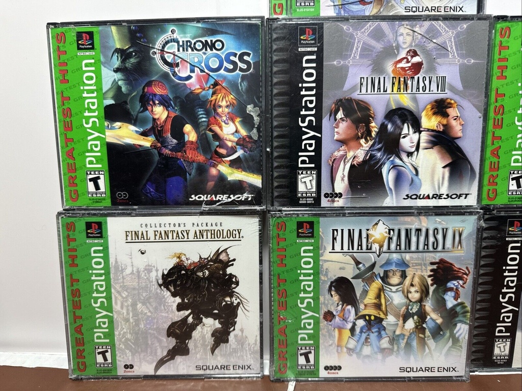 Final Fantasy I II IV VII VIII IX Anth Chrono PSX FF Multi Title Collection #1