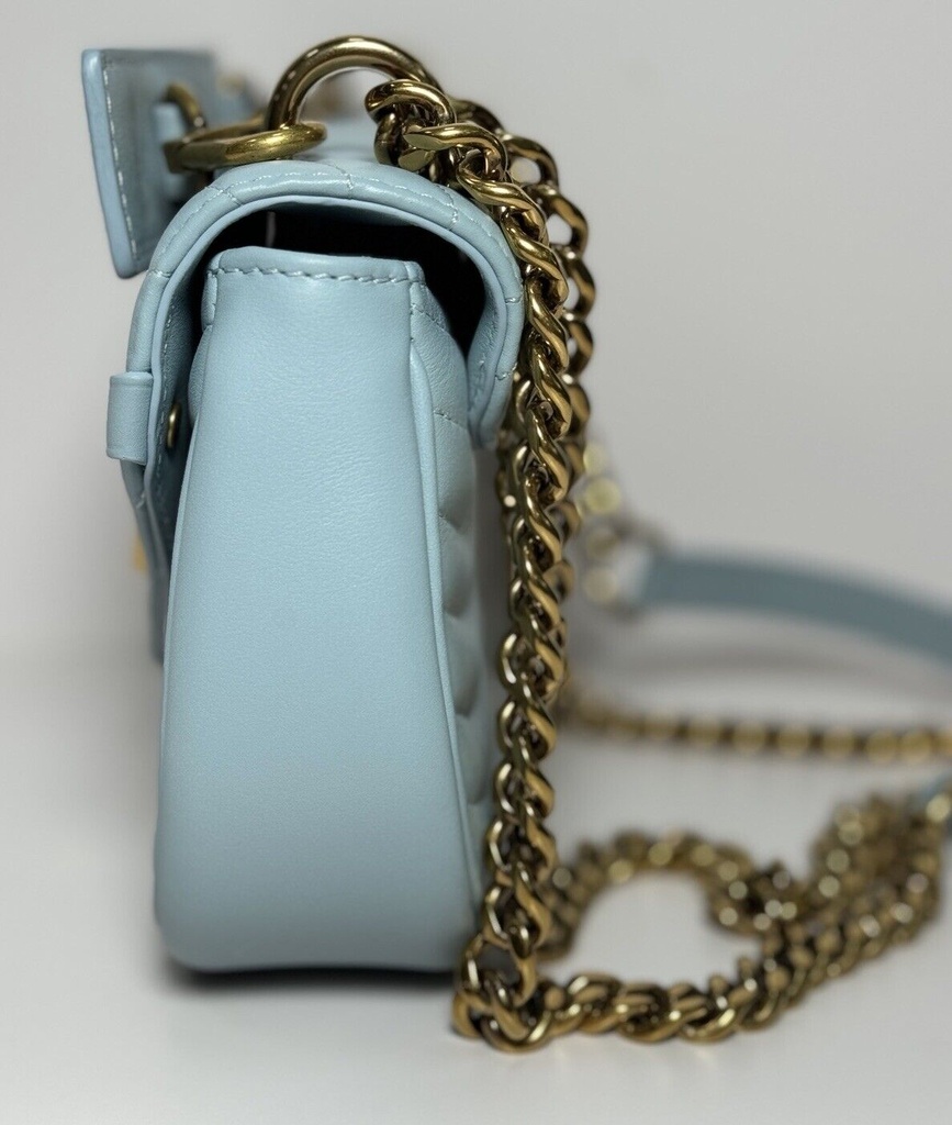 Louis Vuitton New Wave Chain Bag PM Bag Turquoise Blue Crossbody Bag #9