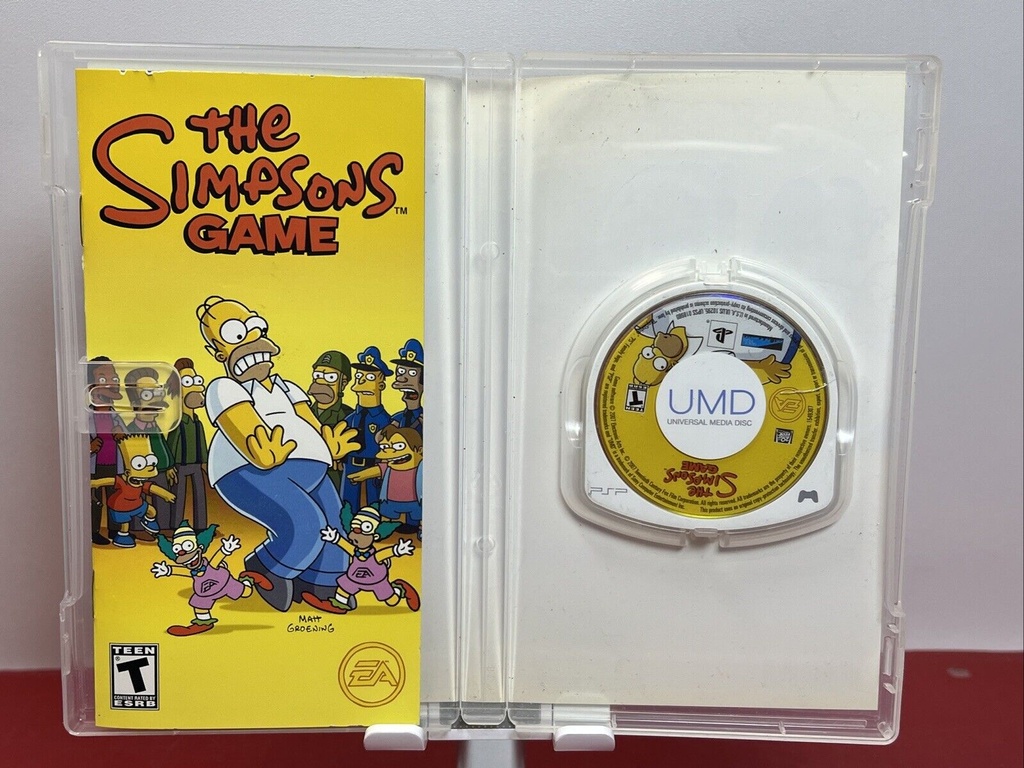 The Simpsons Game  ( SONY PSP 2007 ) Complete CIB Authentic #2