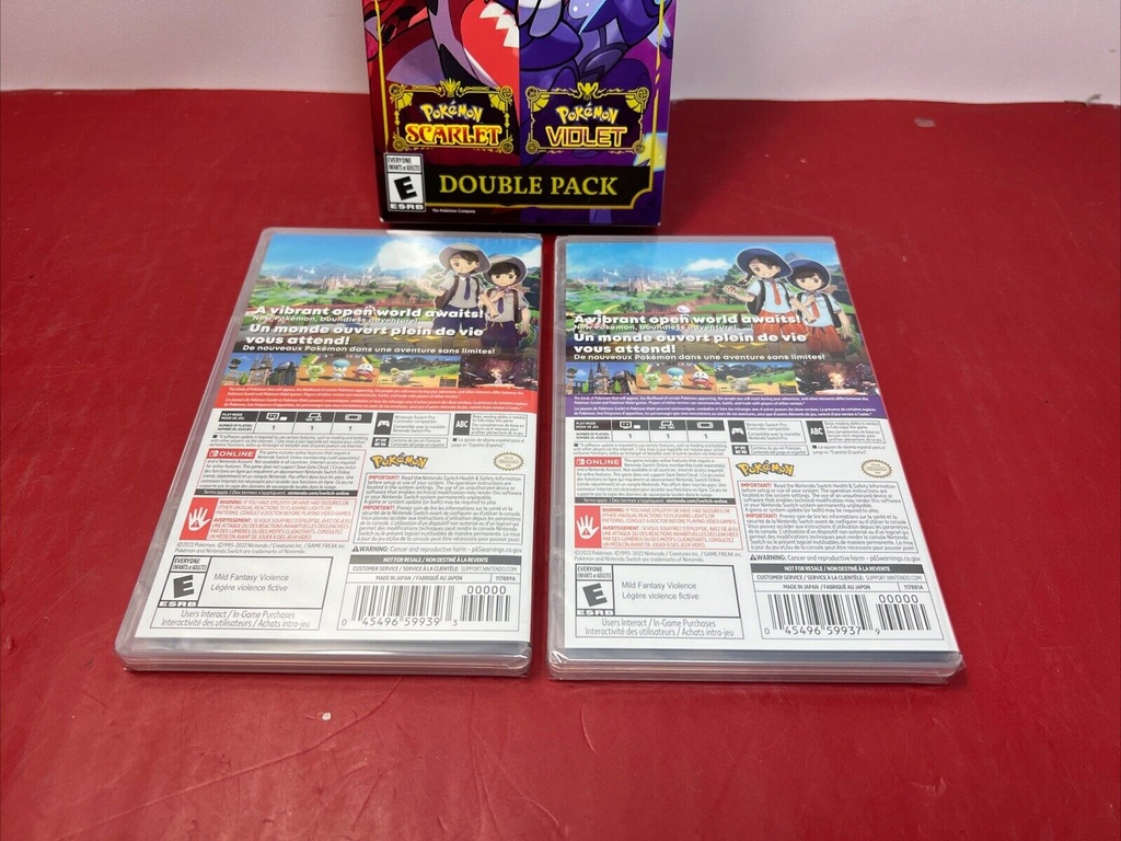 Pokémon Scarlet & Pokémon Violet - Double Pack (Switch, 2022) w/ 200 Pokeballs! #1