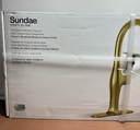 Kohler Sundae Pull Down Kitchen Faucet - Gold (R29475-SD-2MB-NEW-Box Damaged! used