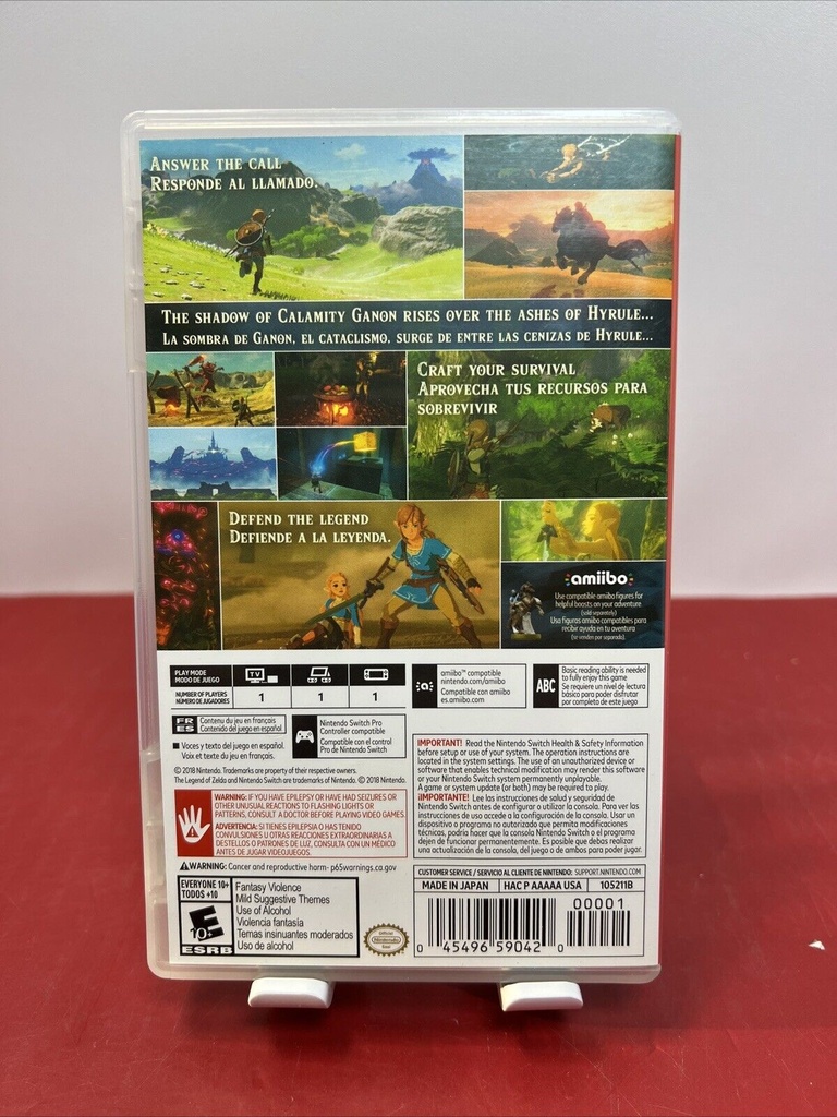 The Legend of Zelda: Breath of the Wild - Nintendo Switch (Tested-Working) CIB #1