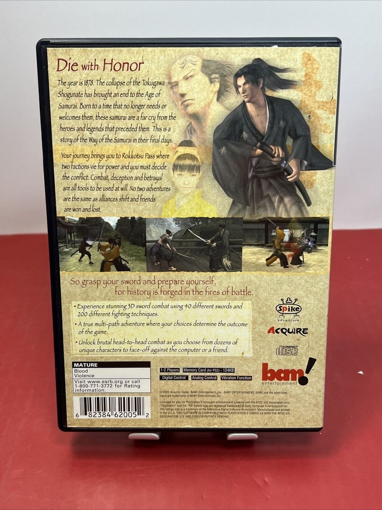 Way of the Samurai (Sony PlayStation 2, PS2, 2002) Complete - Tested - Authentic #1