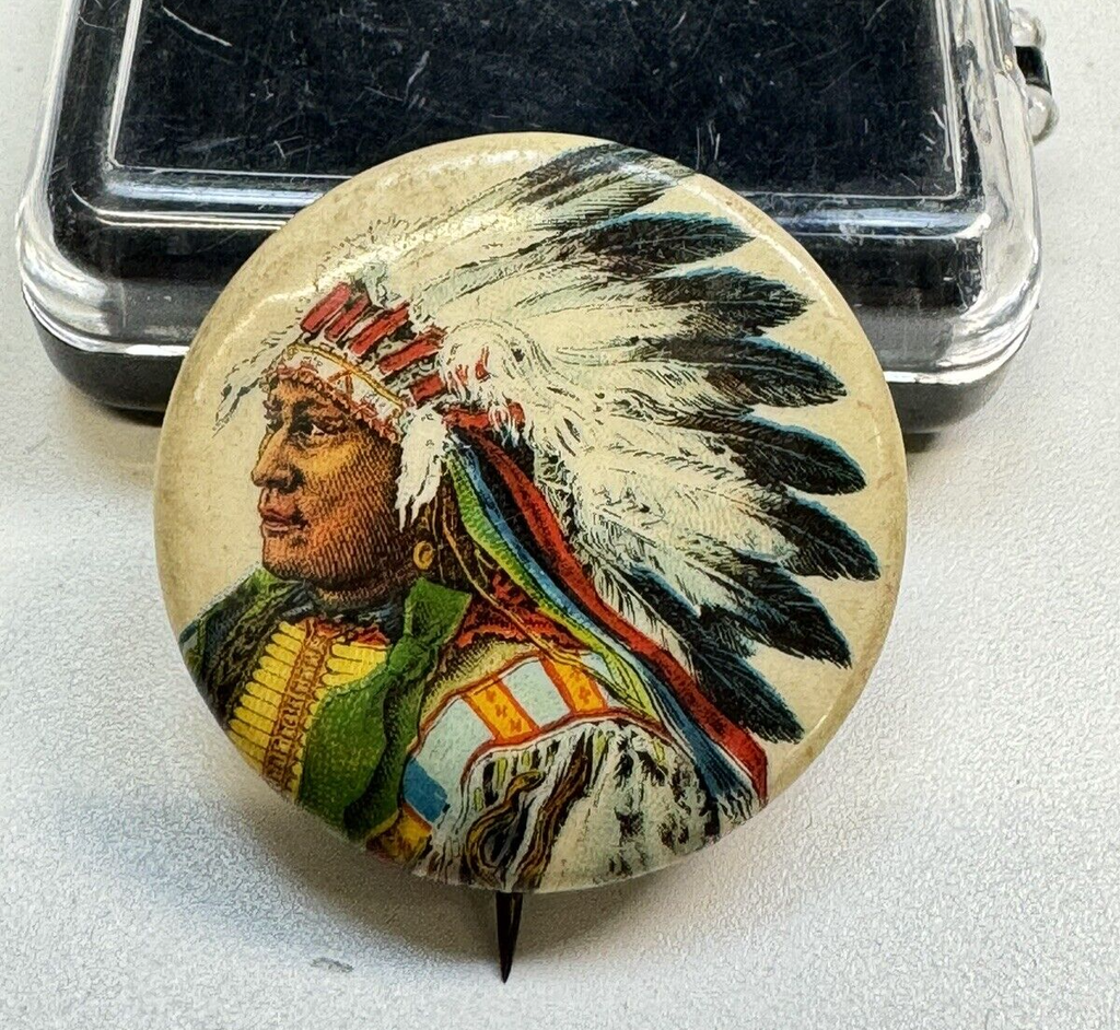 Antique Collectible Native American-Themed Pins and Badges Set - RareMemorabilia #5