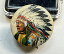 Antique Collectible Native American-Themed Pins and Badges Set - RareMemorabilia with delivery