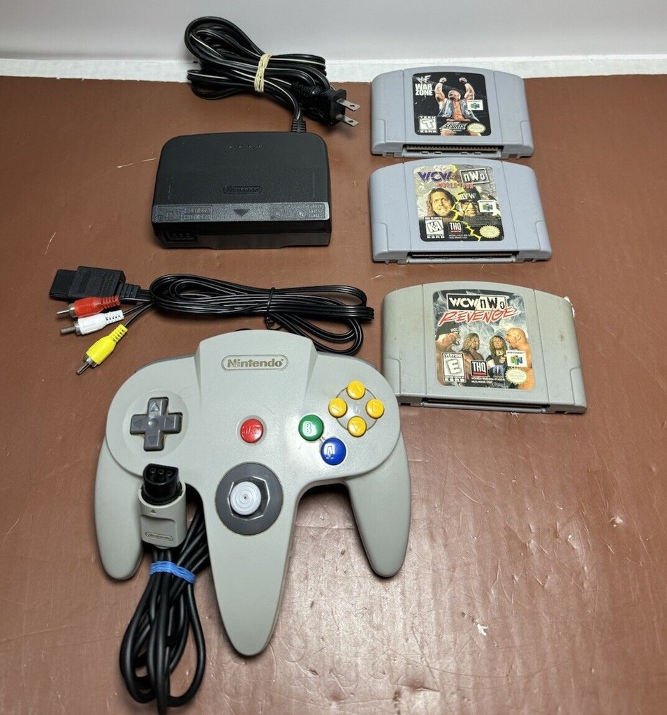 Gray Nintendo 64 N64 Console  w Controller - TESTED*WORKS #4