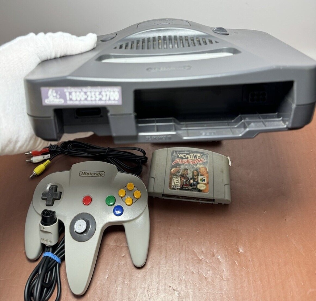 Gray Nintendo 64 N64 Console  w Controller - TESTED*WORKS #5