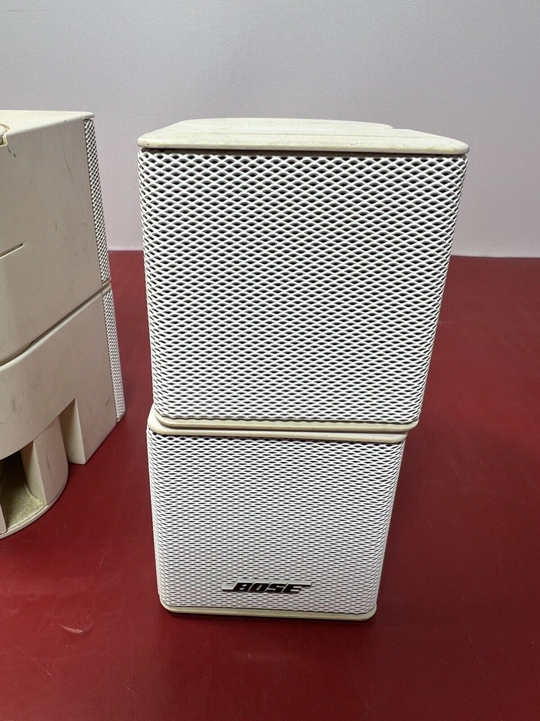 5 BOSE Jewel Double Cube Speakers Acoustimass Lifestyle Surround Satellite white #4