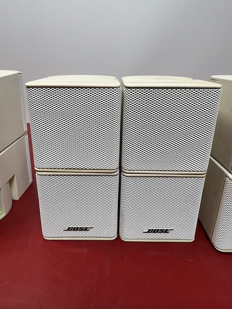 5 BOSE Jewel Double Cube Speakers Acoustimass Lifestyle Surround Satellite white #5