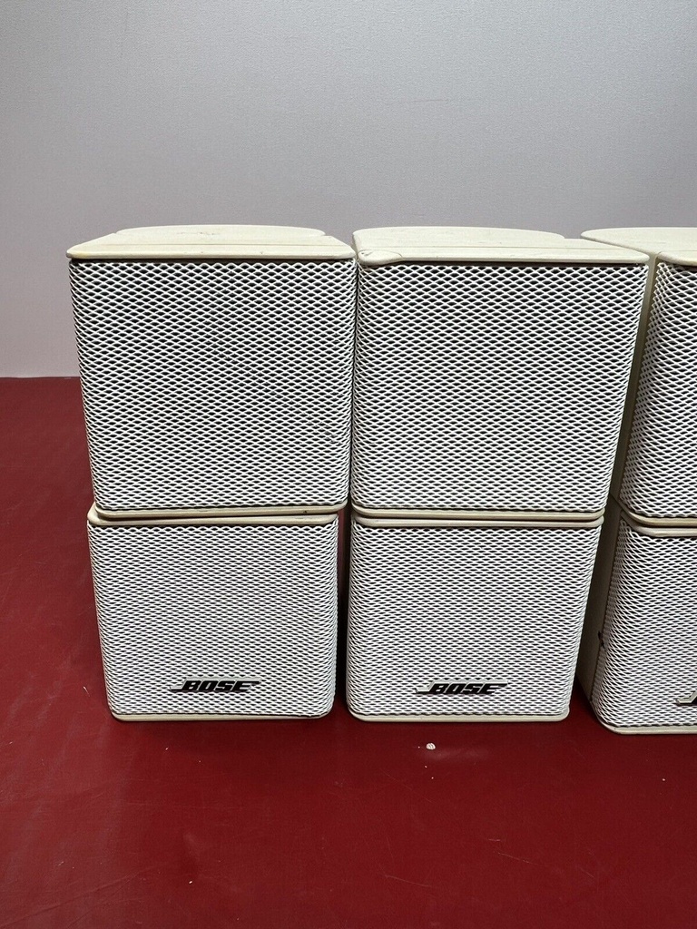 5 BOSE Jewel Double Cube Speakers Acoustimass Lifestyle Surround Satellite white #6