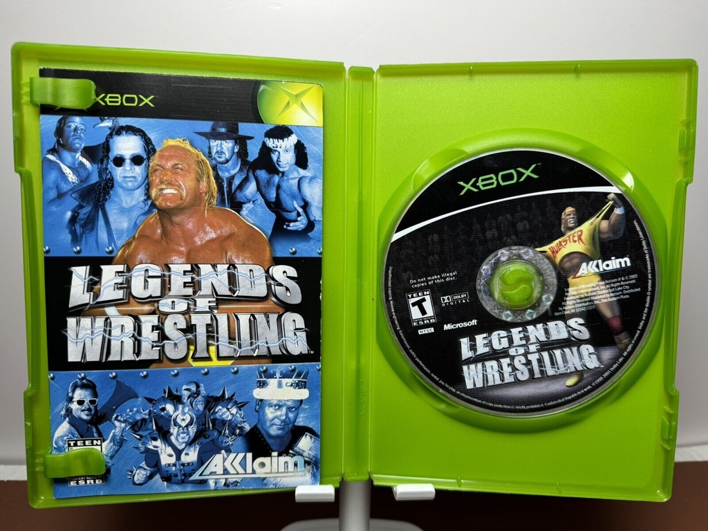 Xbox Wrestling Game Bundle – Legends of Wrestling & WWE RAW Complete CIB #2